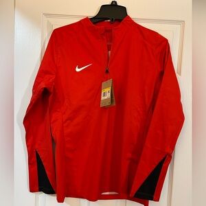 NWT Nike Red Women's Storm-Fit Quarter Zip
